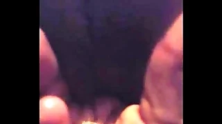 Muddied Lesbian pussy play