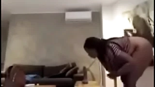 Riding 10&rdquo; Dildo in Paris&period;&period;&period;cums hard